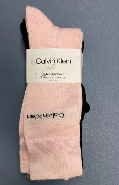 Calvin Klein 4 Pack Dress Sock Lightweight Crew supplied by My Sock Drawer, LLC.